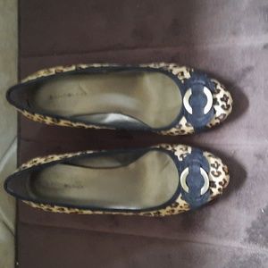 Cheetah print wedges